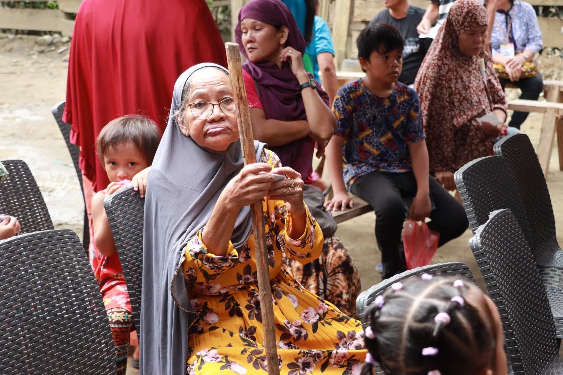 Indigenous women from SABOKAHAN in campaign activity