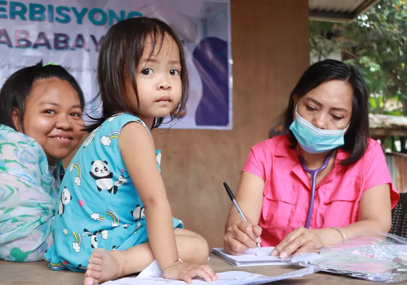 Direct services — mother and child at Serbisyong Kababayen-an